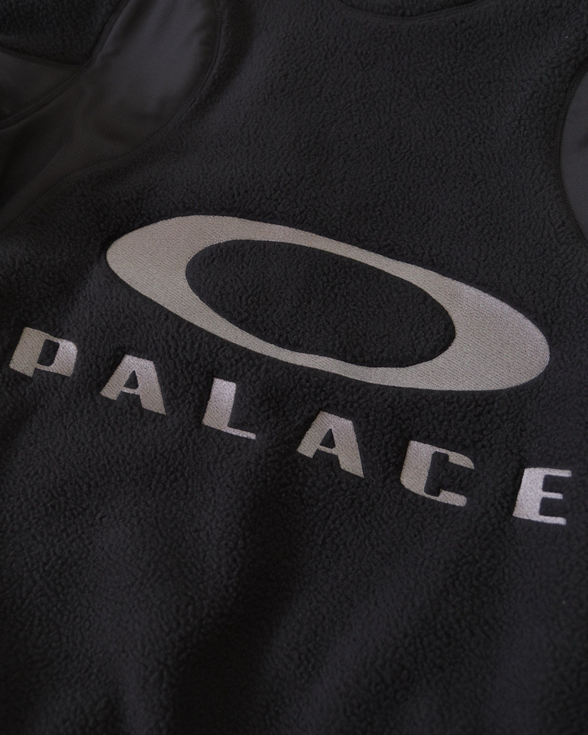 PALACE X Oakley Men's Fall/Winter Fashion Casual High Neck Zipper Logo Embroidered Stand Up Collar Fleece Jacket #79439