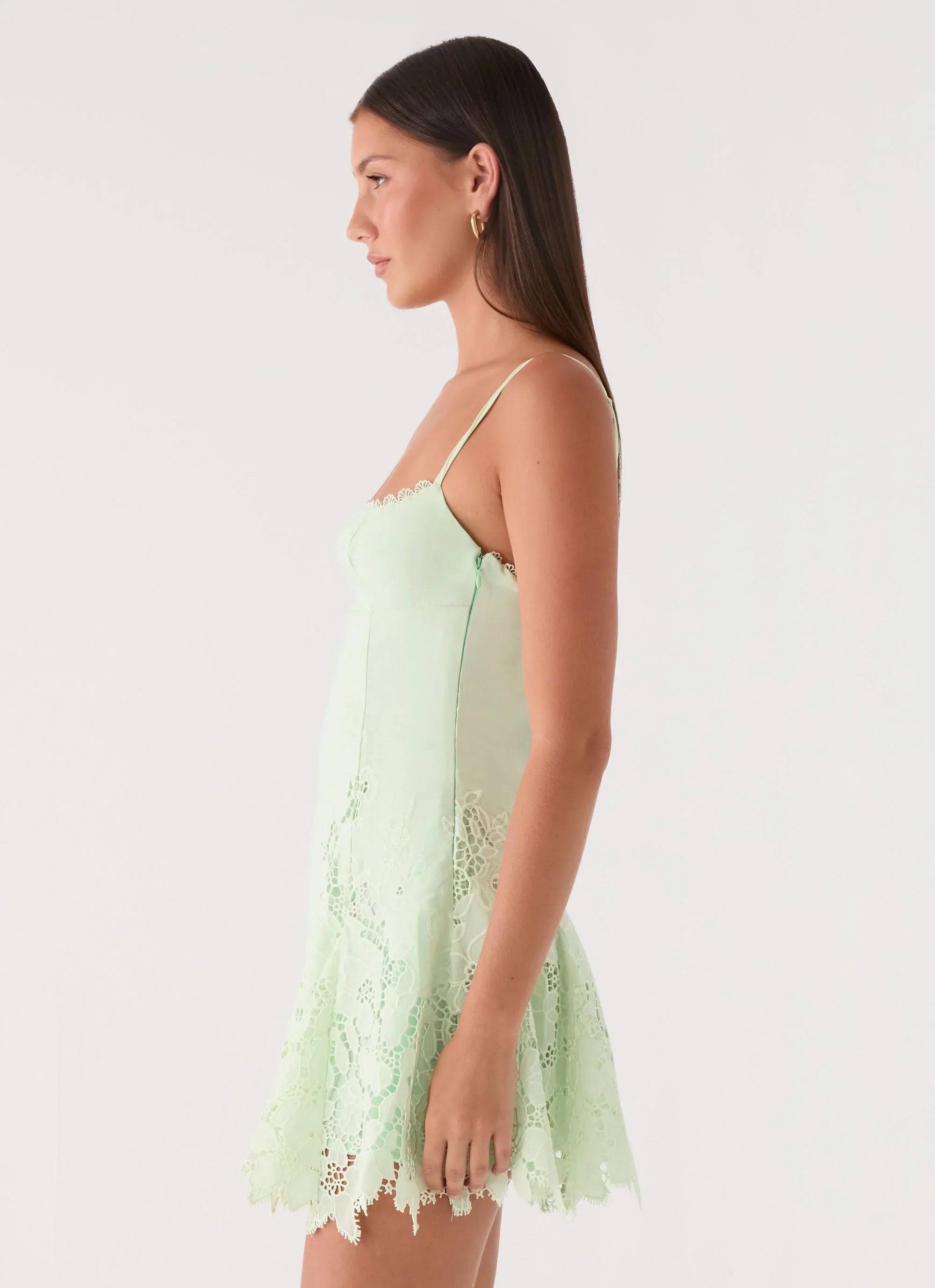 Florine Mini Dress - Pistachio