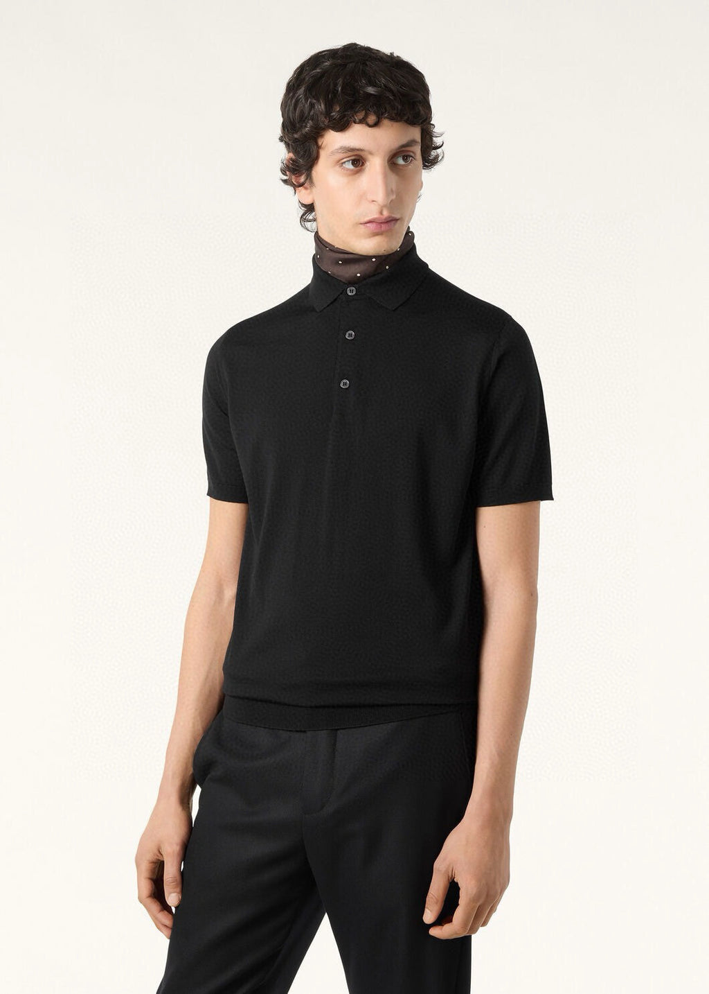 Loro Piana Men's Polo Shirt Solid Color Lapel Button Straight Knit T-shirt Fashion Casual Trend Comfortable T-shirt Ngvp #2416