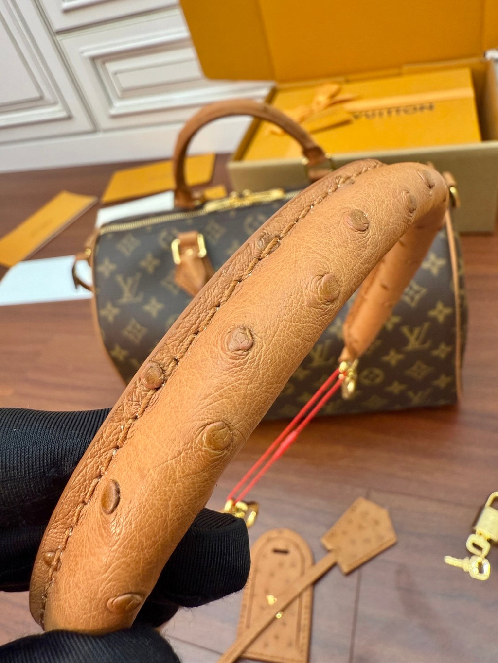 Louis Vuitton SPEEDY SOFT 30 BOHO Women's Classic Fashion Detachable Adjustable Shoulder Strap Leather Classic Print Pillow Bag Shoulder Bag Crossbody Handbag Bags N87212#78243