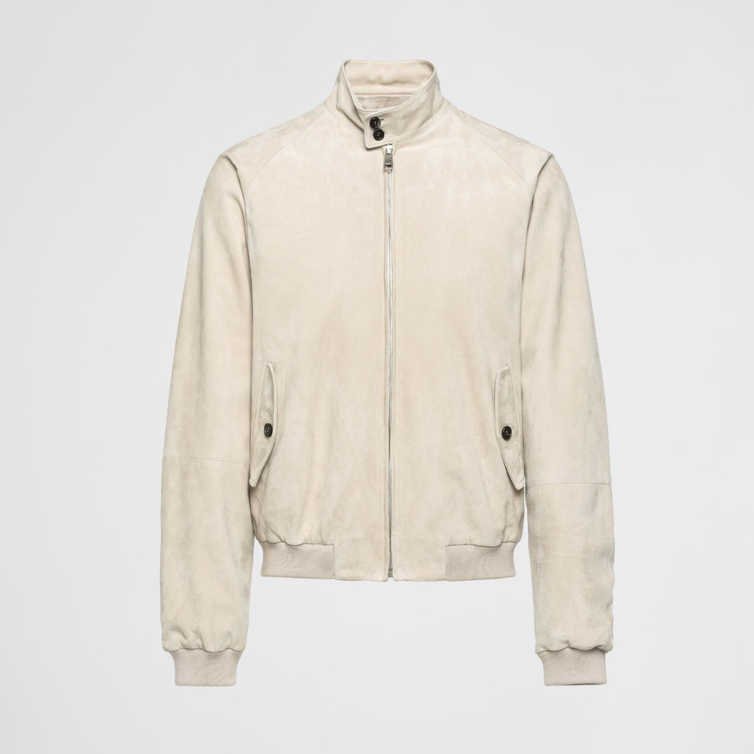 Prada Mens Suede Bomber Jacket Spring And Autumn Classic Solid Color Fashion Casual Fitted Jacket Coat Ngvp #8761