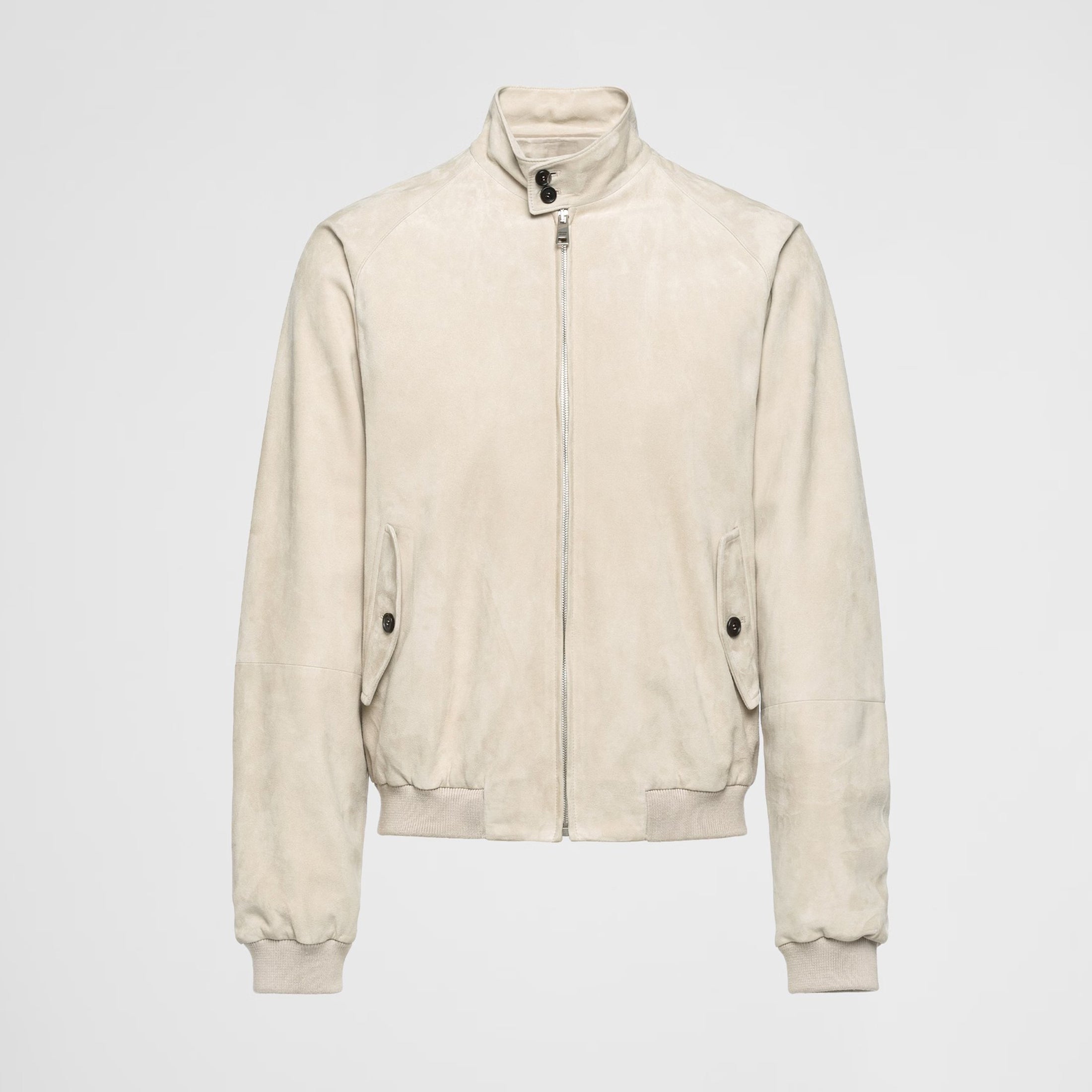 Prada Mens Suede Bomber Jacket Spring And Autumn Classic Solid Color Fashion Casual Fitted Jacket Coat Ngvp #8761