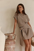Lovina Dress - Tan