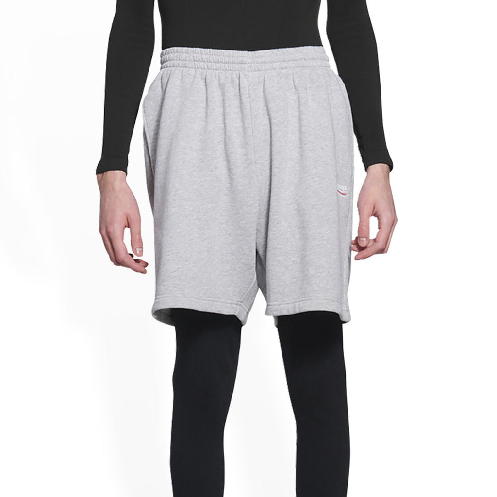 Balenciaga Men's Summer Solid Color Letter Print Elastic Waist Casual Shorts Pants #98974