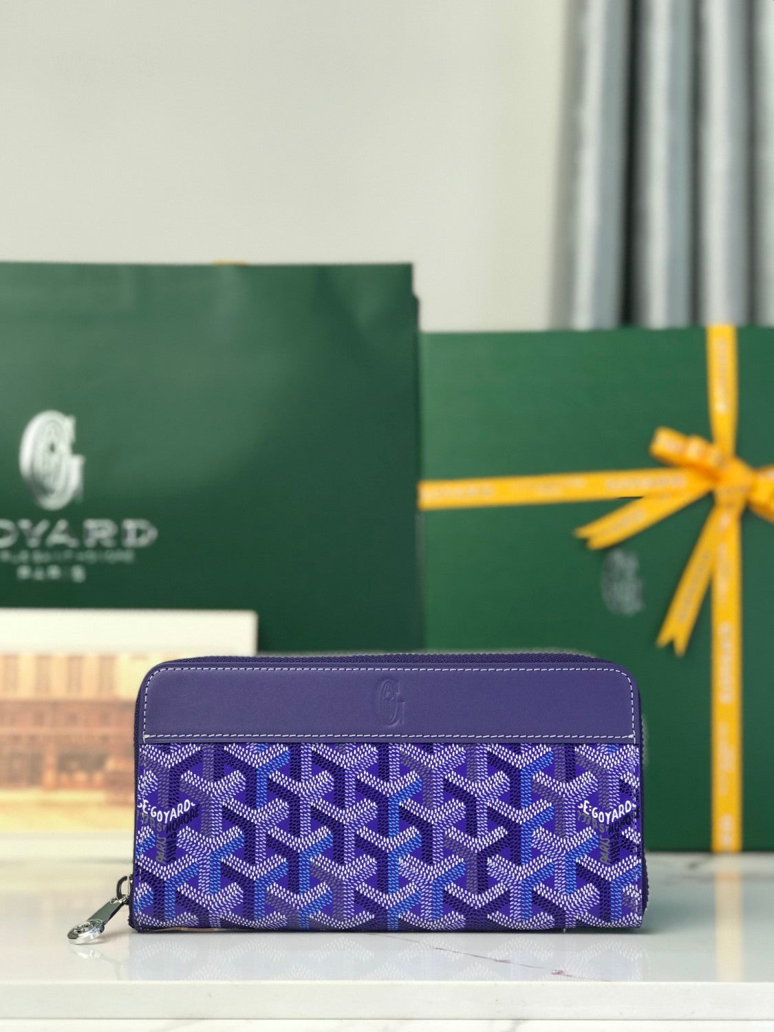 Goyard 2026 Limited Edition Four Seasons Colorful Collection Matignon Large Wallet Stylish Clutch Wallet Card Holder And Zipper Pouch Bag Bags #196797