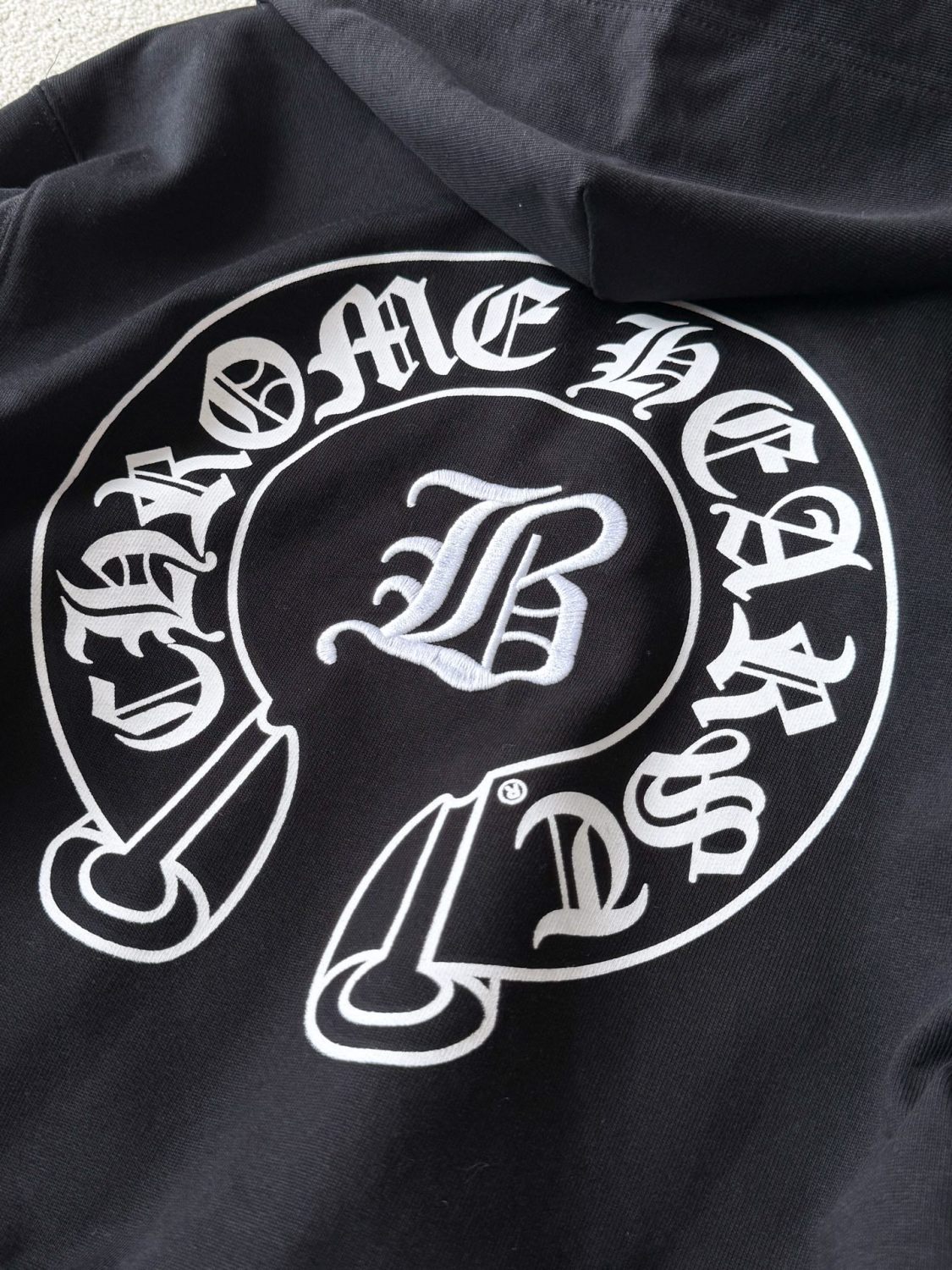 Chrome Hearts Women's And Men's Fashion Casual Solid Color Hooded Zipper Pullover with Letter Print Pattern Loose Fit Jacket #78493