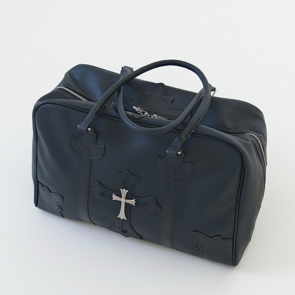 Chrome Hearts Cross-embellished Pebbled Leather Tote Bag #383000