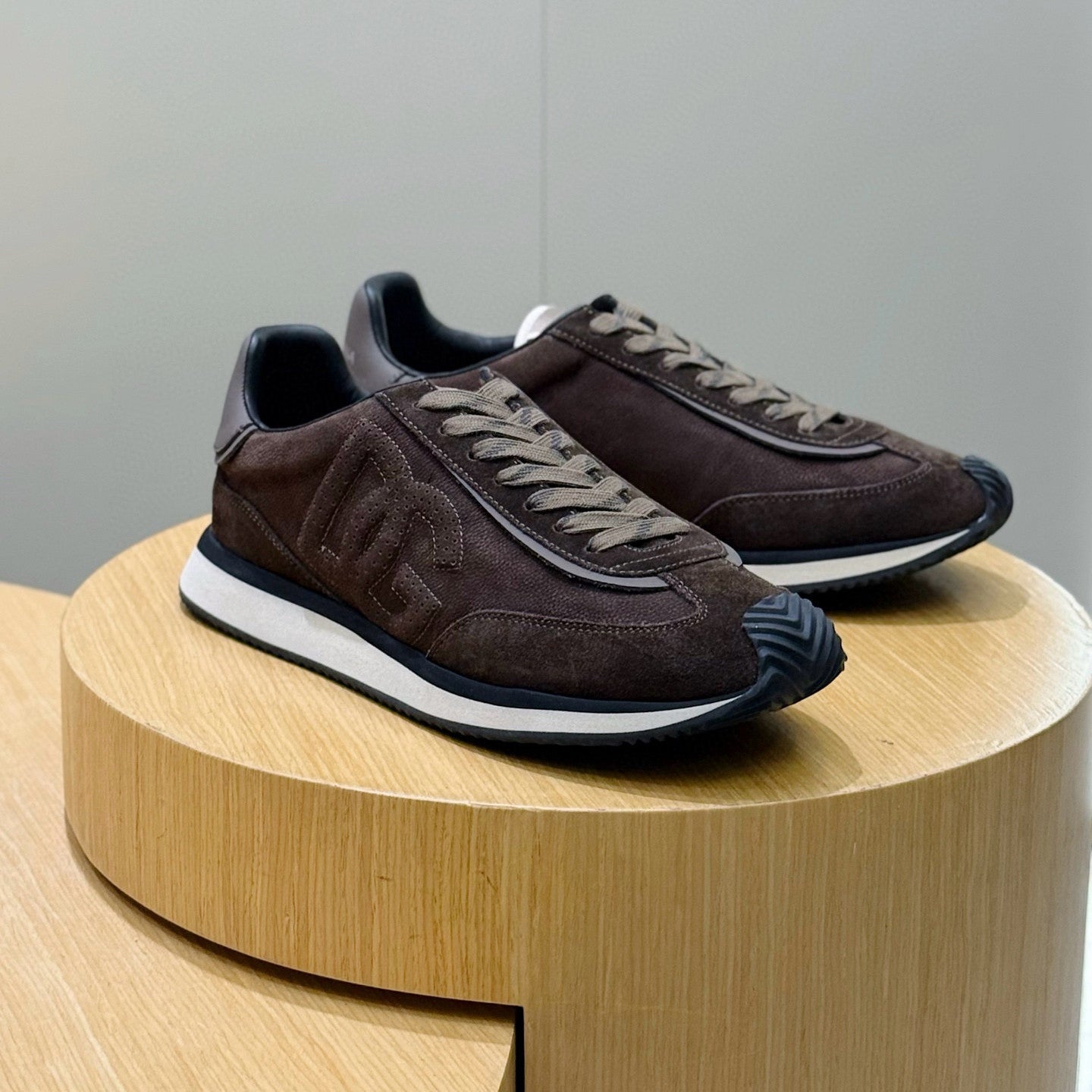 Dolce&Gabbana Men's And Women's  Spring/fall Fashion Classic Round Toe Lace Up Low Top Flat Sneakers Casual Shoes #79216