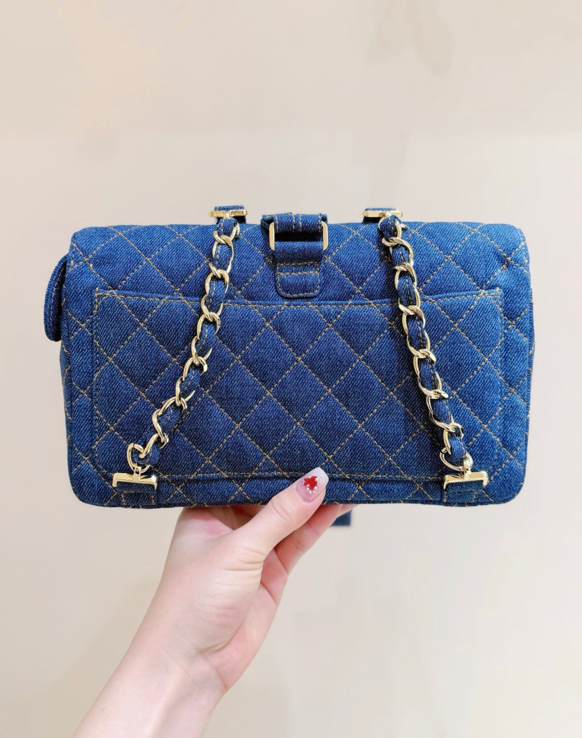 Chanel Vintega Denim Backpack #377605
