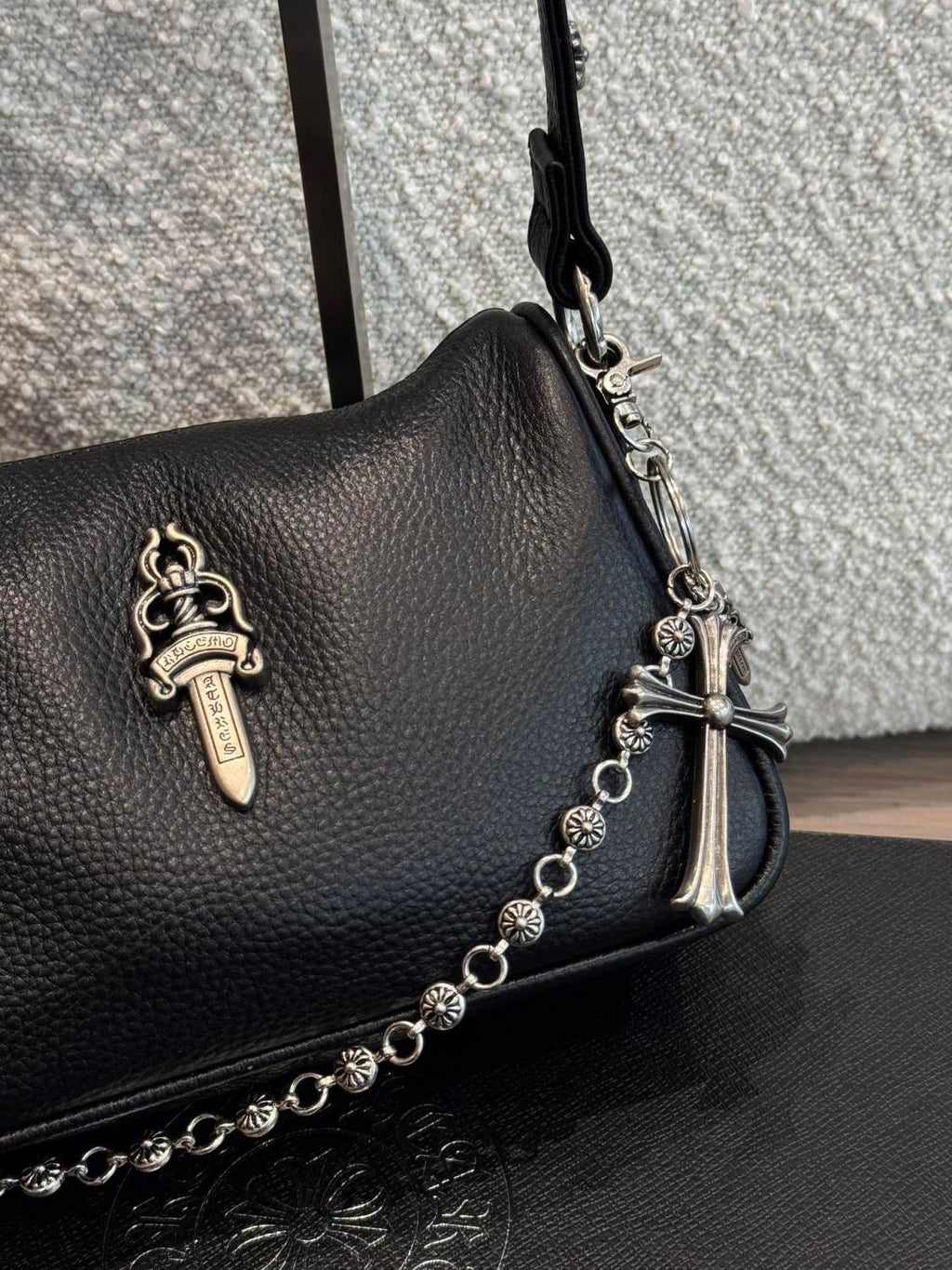 Chrome Hearts Women's Solid Silver Accent Tote Underarm Shoulder Bag Bags #75647