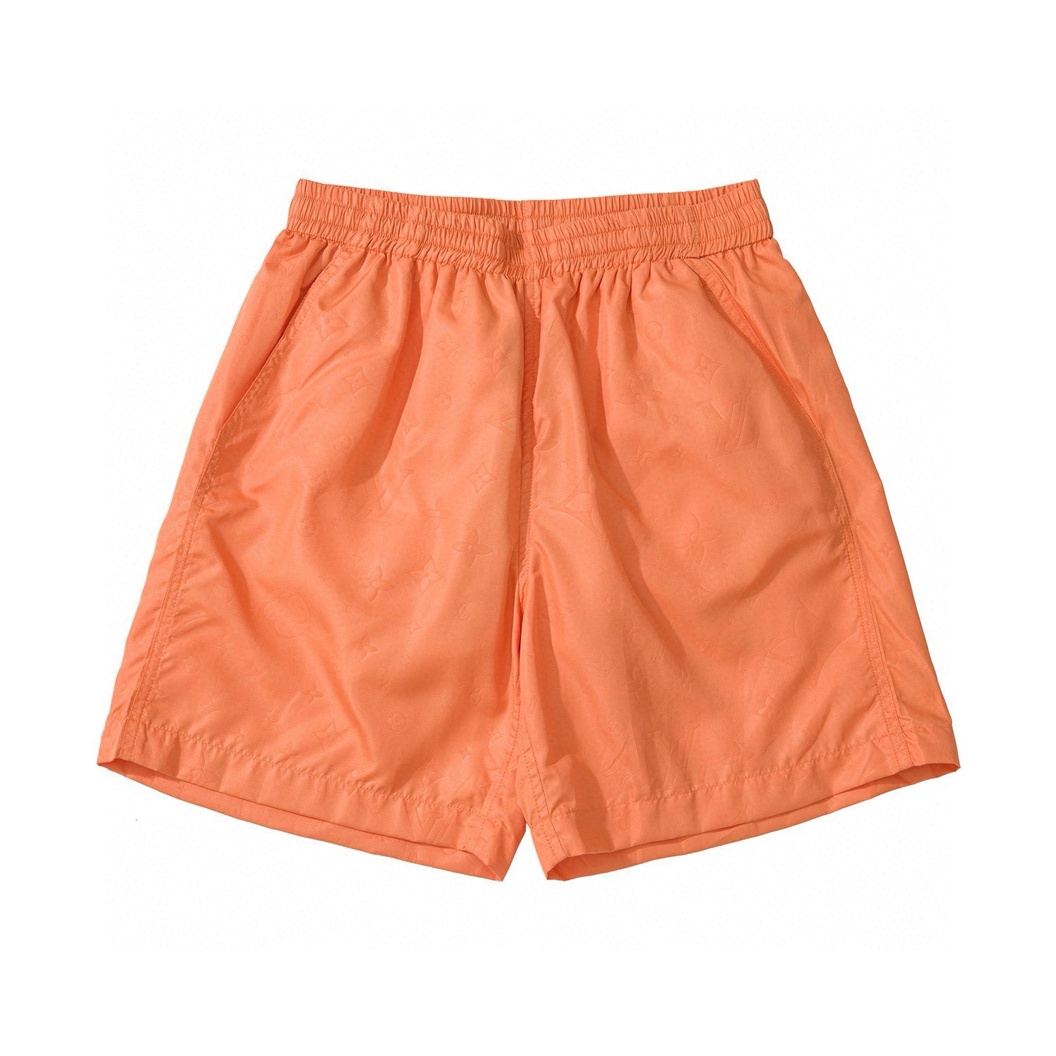 Louis Vuitton Men's Summer Solid Color Logo Full Print Drawstring Elastic Waist Casual Shorts Pants #98982