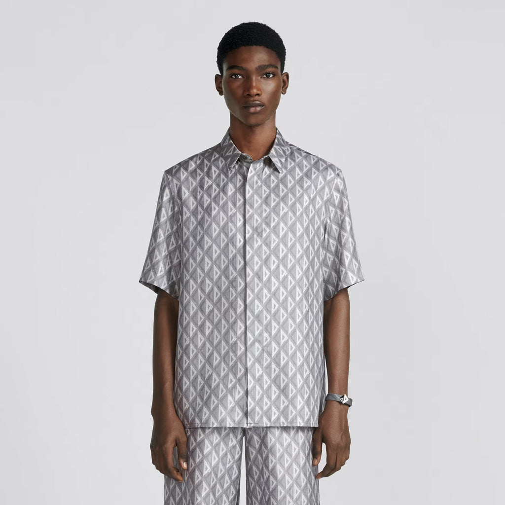 Dior Geometric Pattern Short Sleeved Shirt Shorts Set Suit #94445