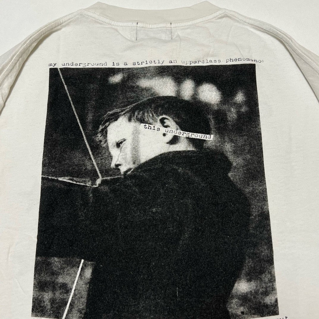 Enfants Riches Deprimes Men's Summer Ribbed Knit Washed Loose Pattern Printed Long Sleeve T-Shirt Pullover Ngvp #73357