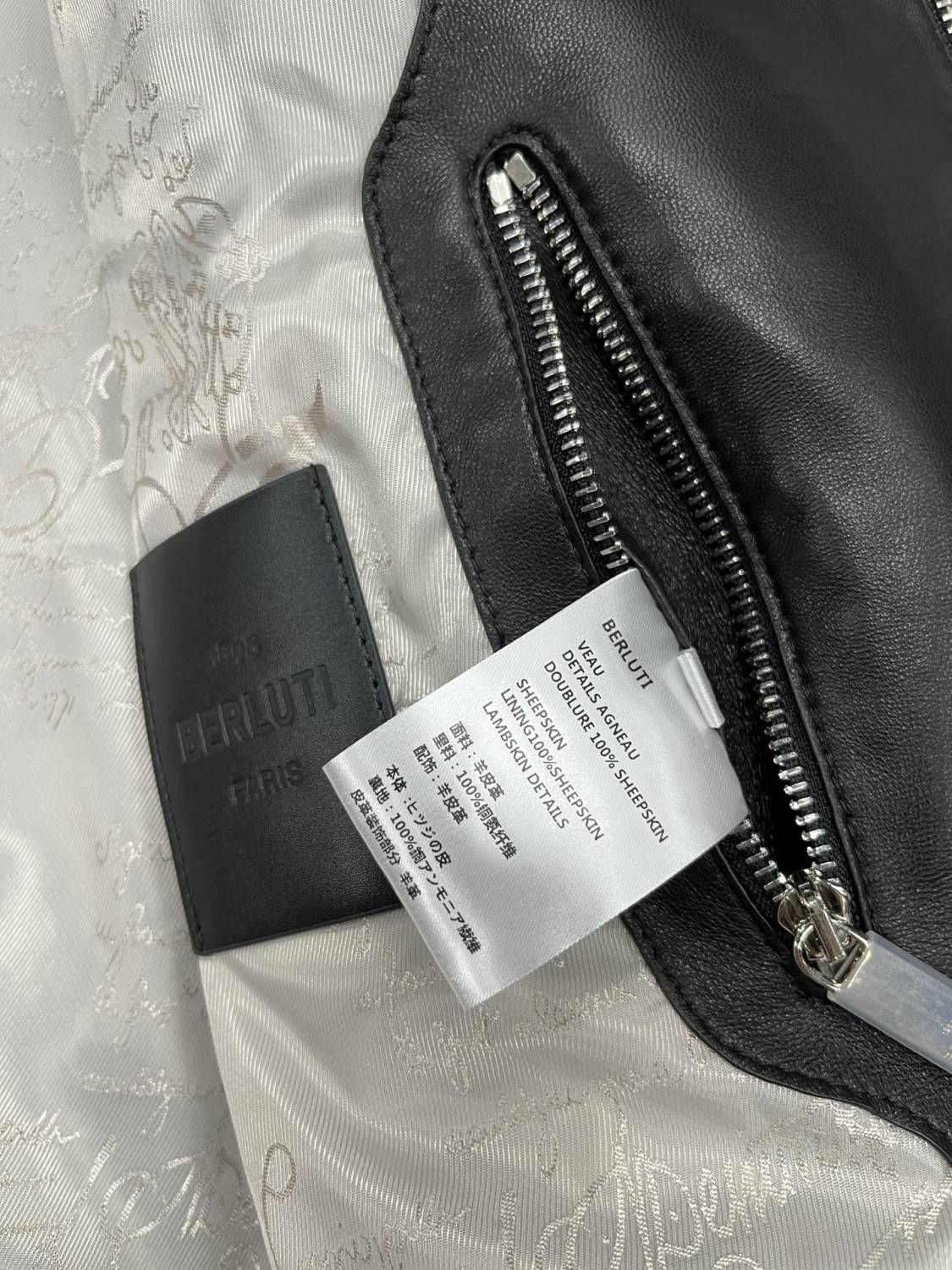 Berluti Men's Autumn And Winter Fashion Solid Color Sheepskin Zipper Long Sleeve Casual Alternative Hooded Leather Jacket Ngvp #9183