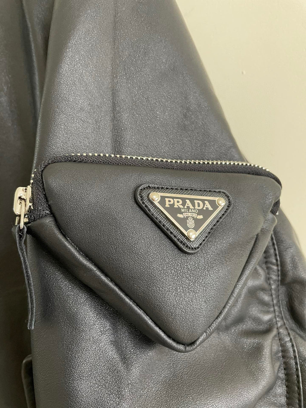 Prada Baseball Jacket Jacket Leather Jacket #21967
