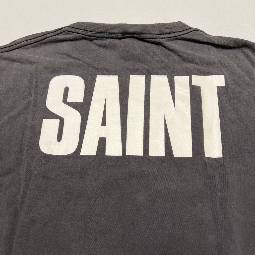 Saint Michael x Friends Men's Summer Character Printed Cotton Aged Round Neck Short Sleeve T-Shirt Ngvp #1662