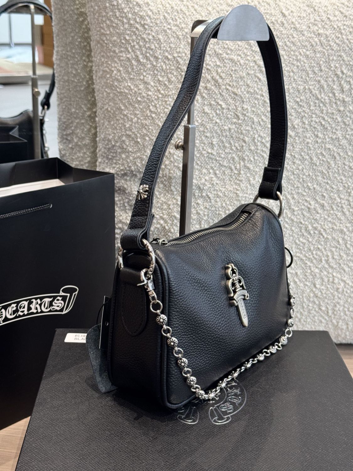 Chrome Hearts Women's Solid Silver Accent Tote Underarm Shoulder Bag Bags #75647