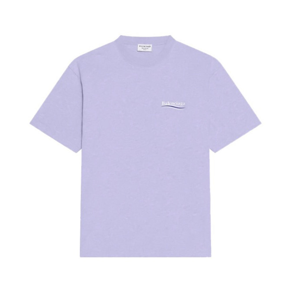 Balenciaga Men's Women's Summer Letter Printed Round Neck Solid Color Cotton Loose Short Sleeve T-Shirt #71584