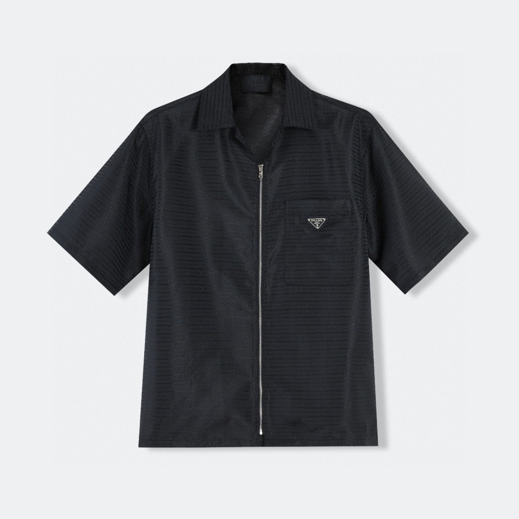 Prada zipper short sleeve shirt T-shirt #98159