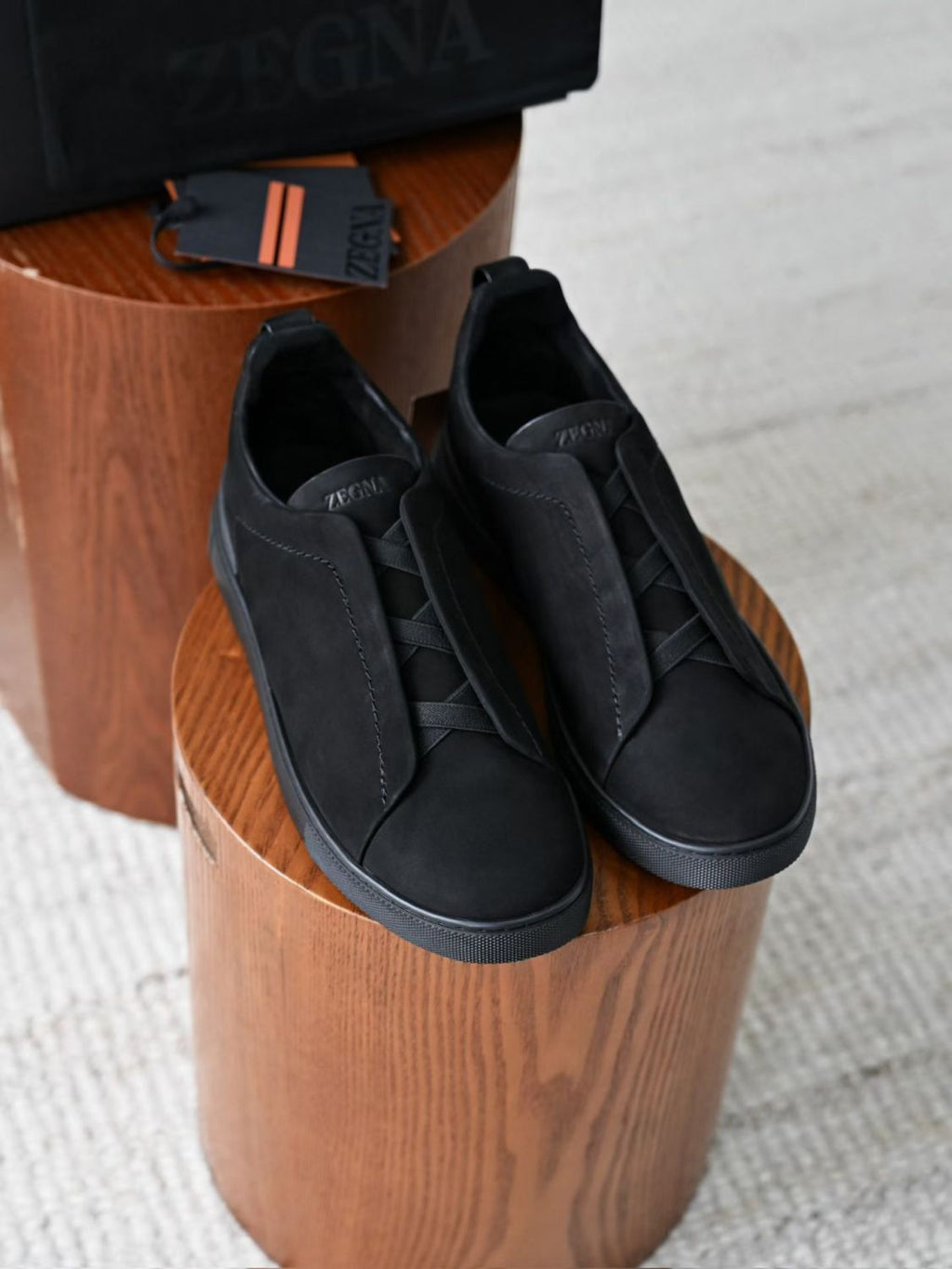 Zegna Triple Stitch SECONDSKIN Sneakers #384728