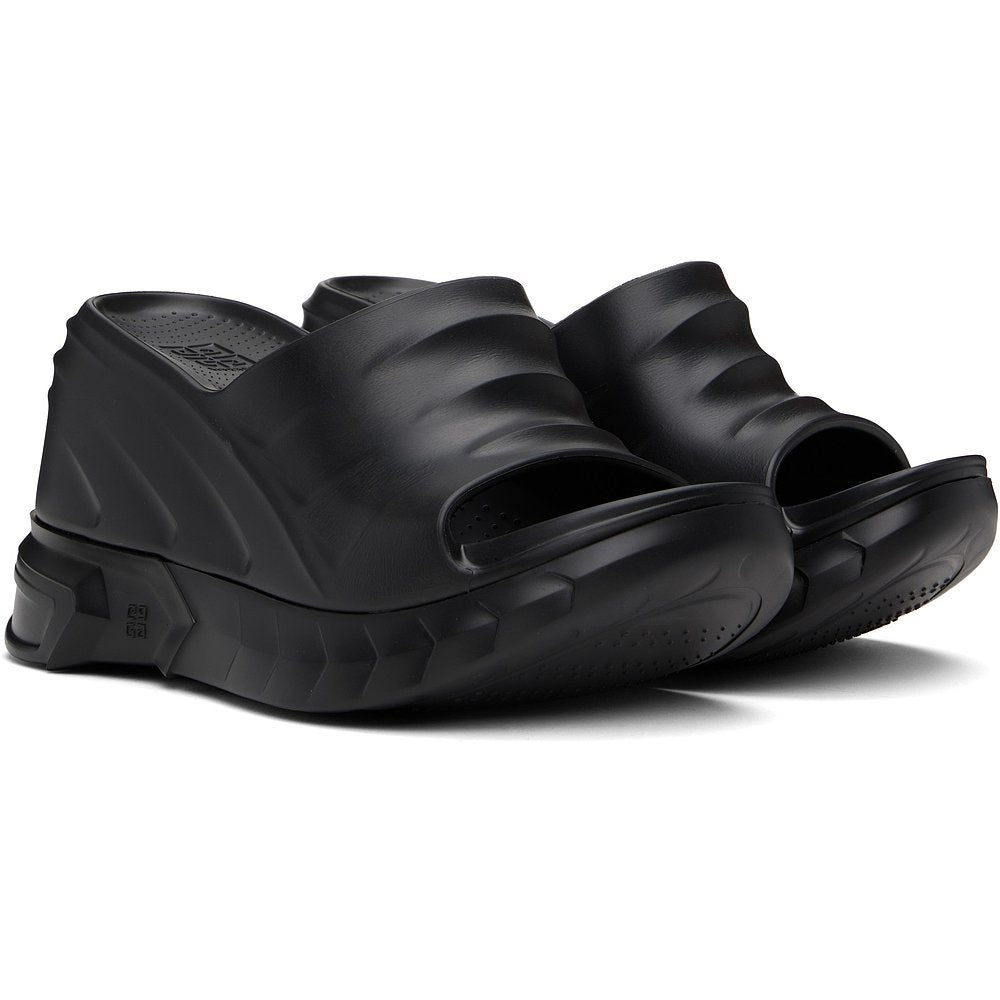 Givenchy Women's Summer Rubber Bottom Hollow Out Solid Color Thick Bottom Slope Heel Slippers Casual Shoes Heel High 10cm #81335