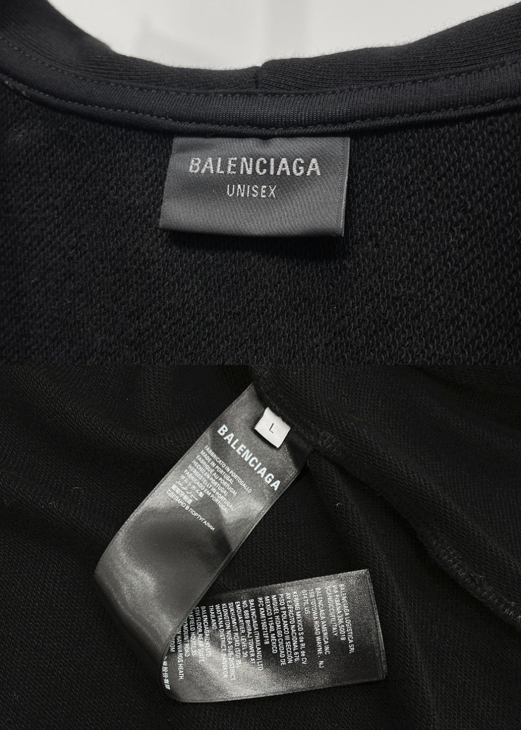 Balenciaga Men's And Women's Logo Graffiti Distressed Spring And Autumn Zipper Loose Solid Color Long Sleeve Hoodie Sweatshirt Ngvp #2314