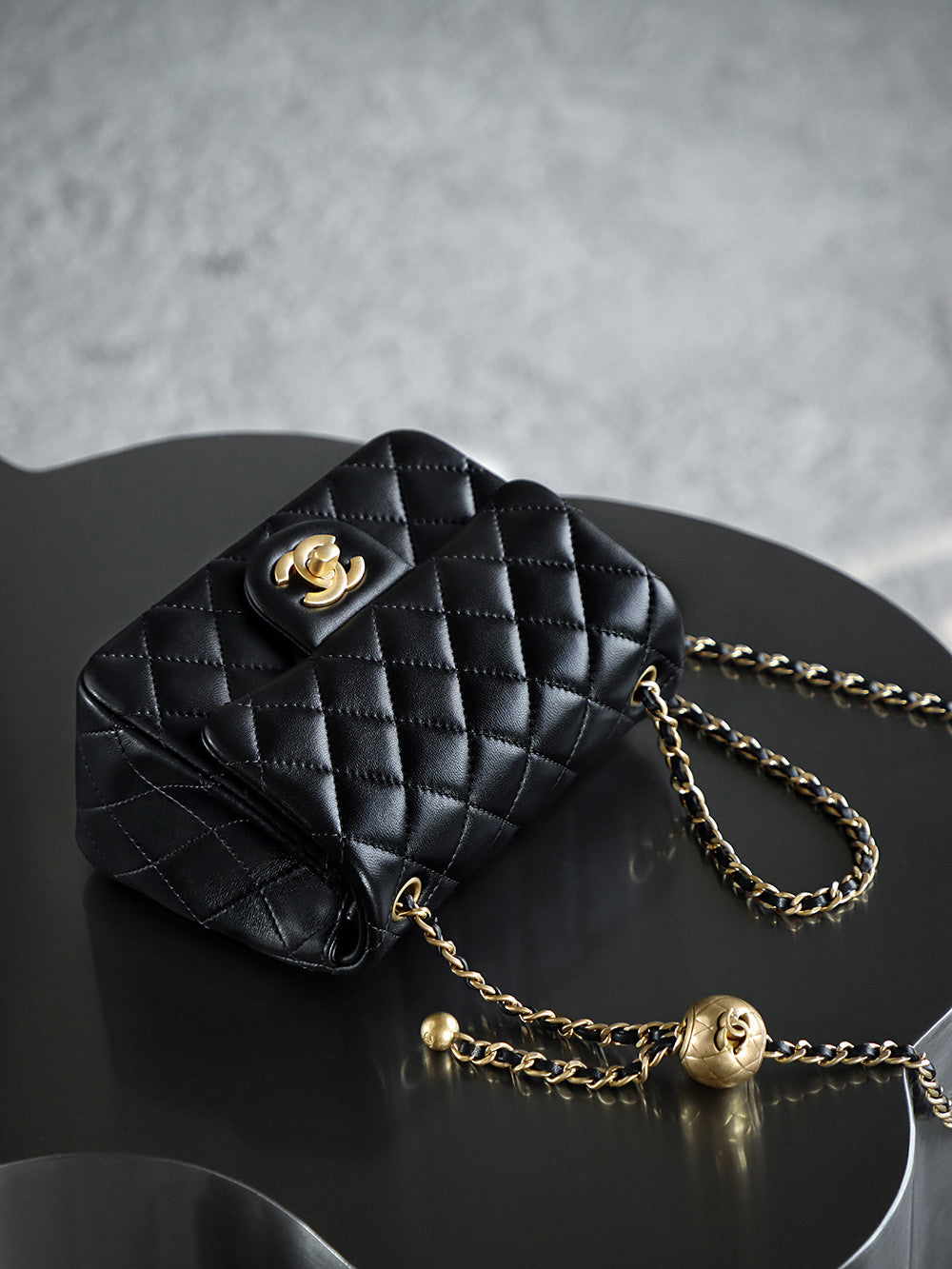 Chanel Flap Bag Small Golden Ball. Single Shoulder Messenger Bag Multicolor Double Size Leather Bags #77345