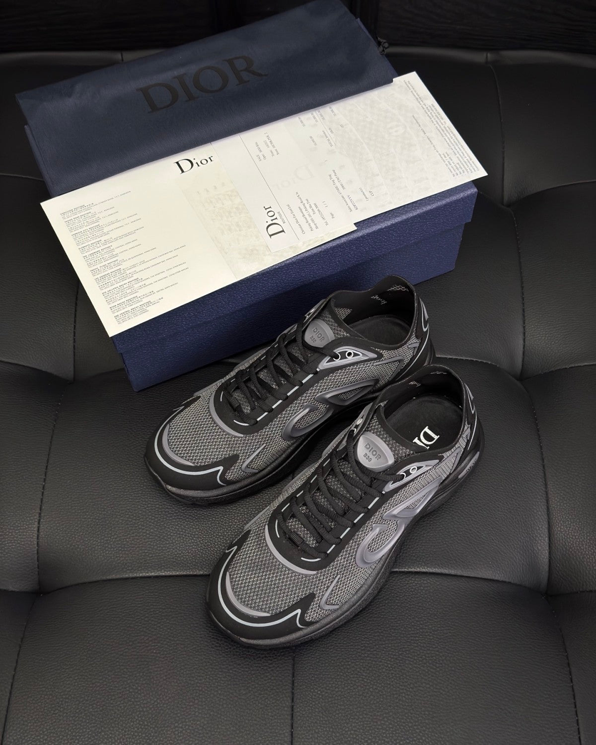 DIOR B30 Countdown Tech Sneaker Semi-Transparent N3O Nylon #376566