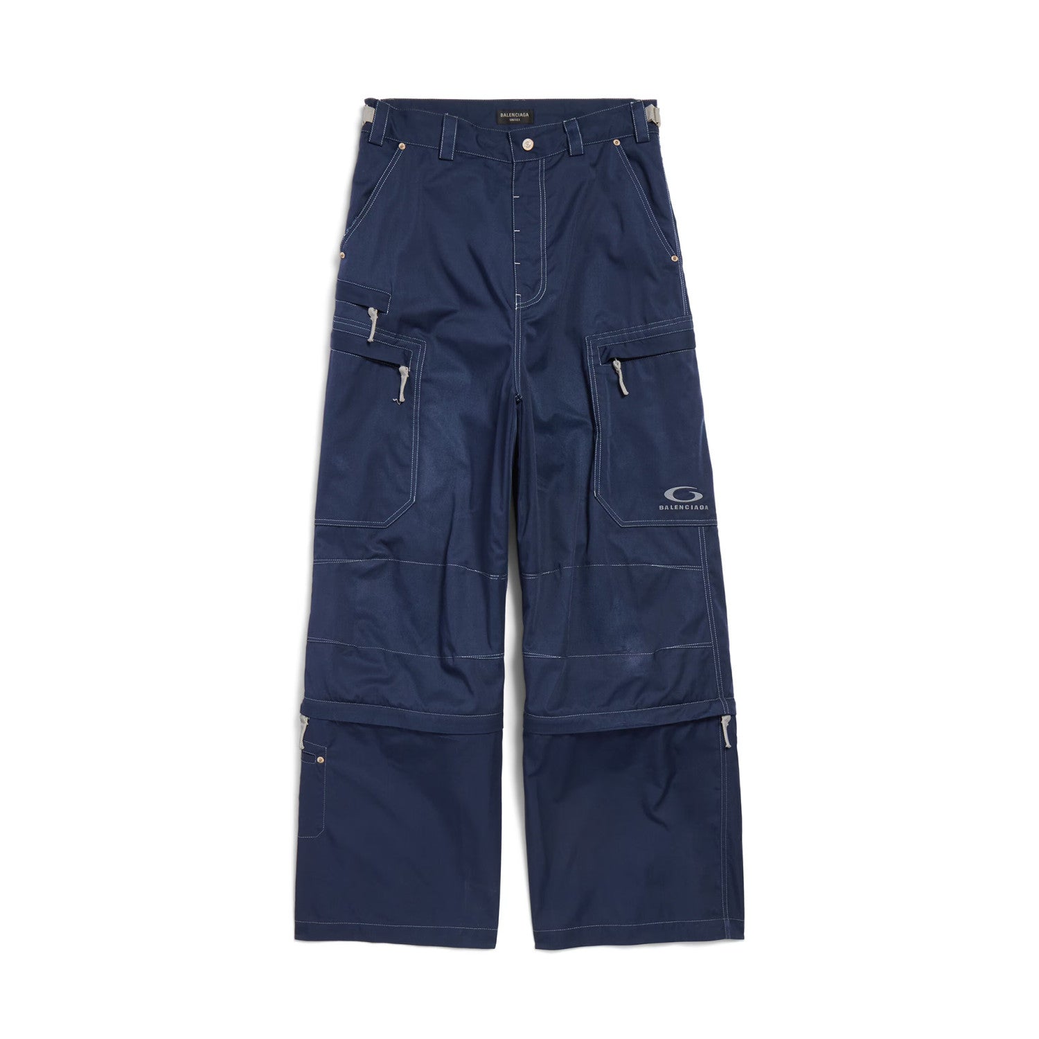 Balenciaga Men's Spring/Autumn Solid Colour Button Pocket Regular Fit Work Trousers Pants #77443