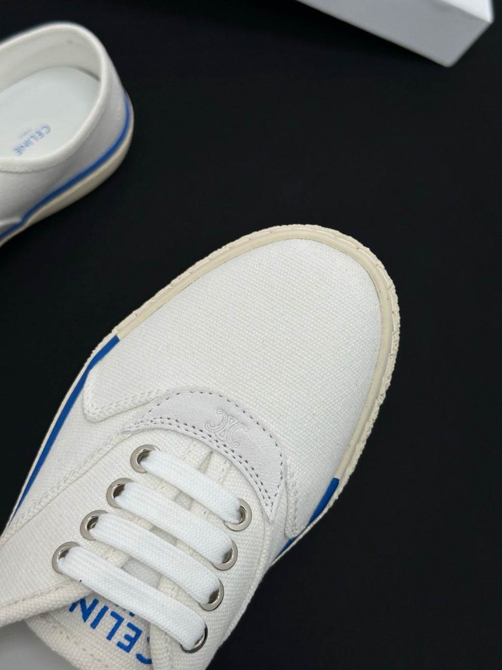 CELINE ALAN SNEAKER IN CANVAS AND SUEDE CALFSKIN #386821
