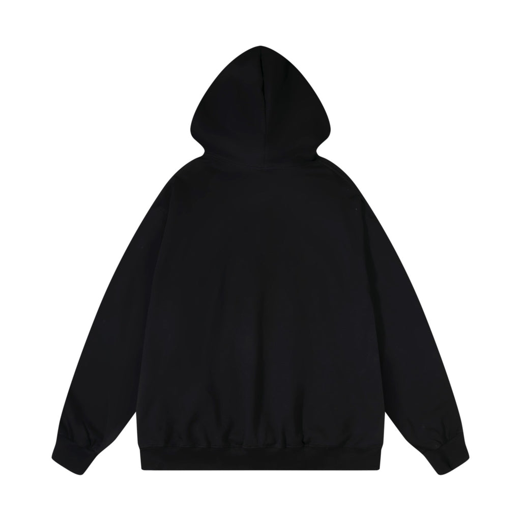 Vetements Men's Fall And Winter Black Retro Show Models Letter Print Oversized Os Loose Silhouette Couple Casual Round Neck Pullover Sweatshirt #81652