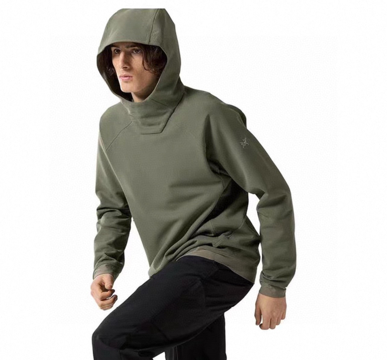 Arcteryx Men's Spring And Fall Comfortable Breathable Warm Fleece Hooded Long Sleeved Sweater #75418