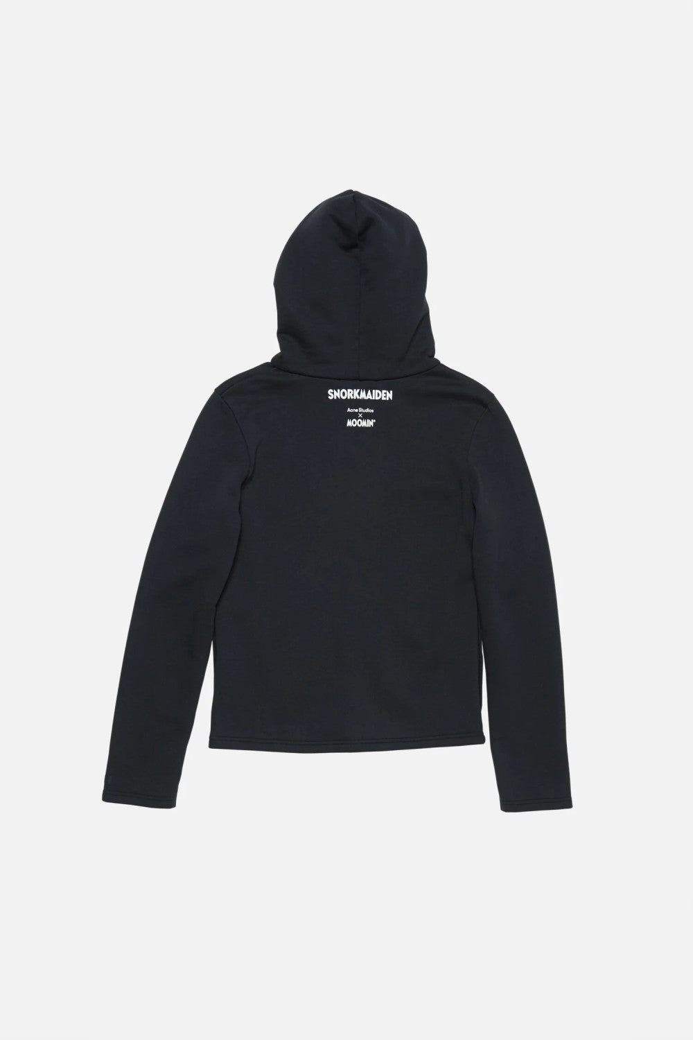 Acne Studios X Moomin Artist Tove Jansson Cartoon Print Fashion Trend Black Hooded Zipper Sweatshirt High Street Style Fall/winter Ngvp #2654