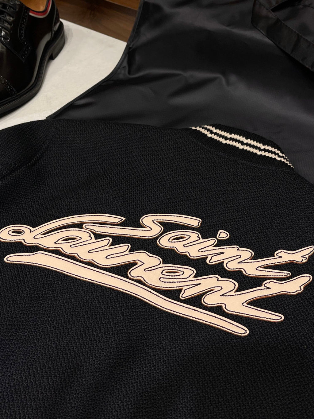 Saint Laurent Teddy Jacket In Wool Ngvp #691