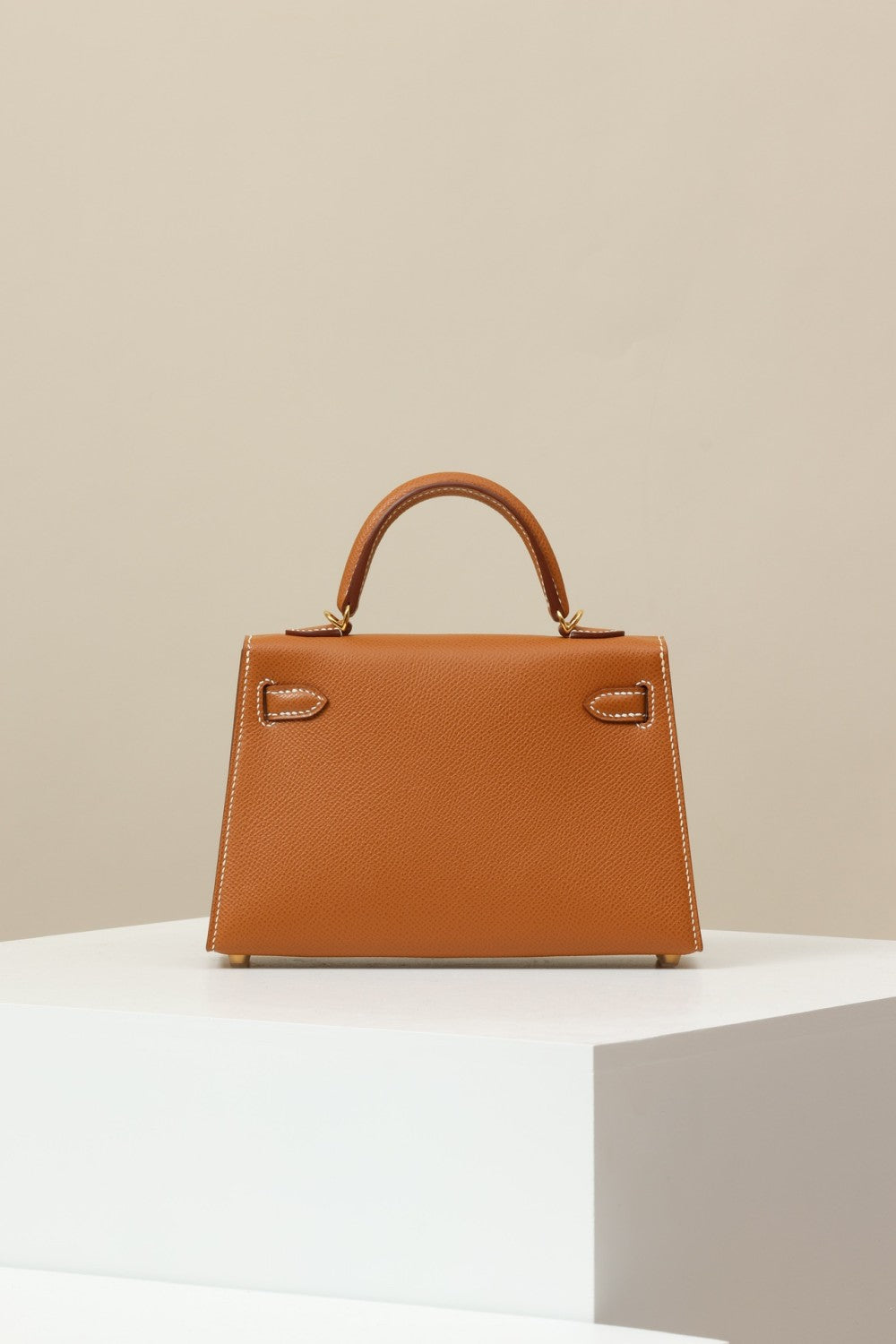 Hermes Women's Fashion Classic Leather Silver Buckle Grain Kelly Bag Handbag Tote Bag Bags KL190240 Handcrafted Leather Bag From The Original Factory's Premium Custom Collection #78391