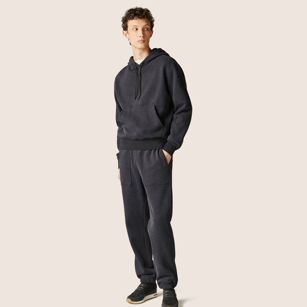Loro Piana Men's Autumn And Winter Solid Color Loose Casual Hooded Long Sleeve Pias Sweatshirt Warm Pants Ngvp #7565