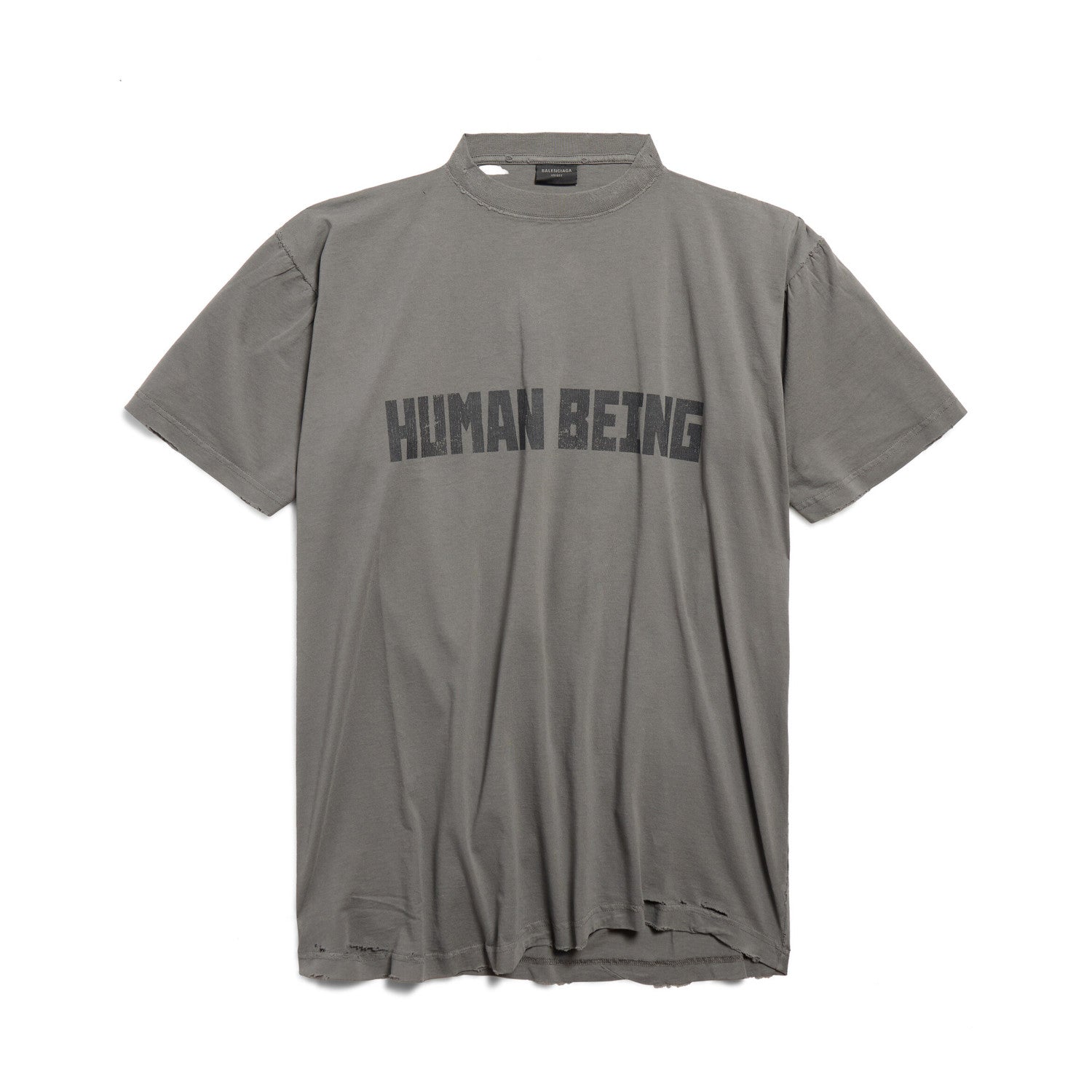 Men Women HUMAN BEING SHIFTED Summer Round Neck Short Sleeve Cotton Solid Color T-Shirt Ngvp #1418