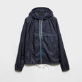Prada Men's Spring/Summer Casual Fashion Zipper Hooded Elastic Waist Short Sports Jacket Recycled Nylon Short Jacket #78354