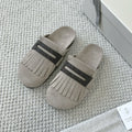 Brunello Cucinelli Monili Embellished Loafers Mule Shoes Women's Suede Slippers Solid Colour Fashion Trend Casual Comfort Slippers Sandals  Ngvp #1489