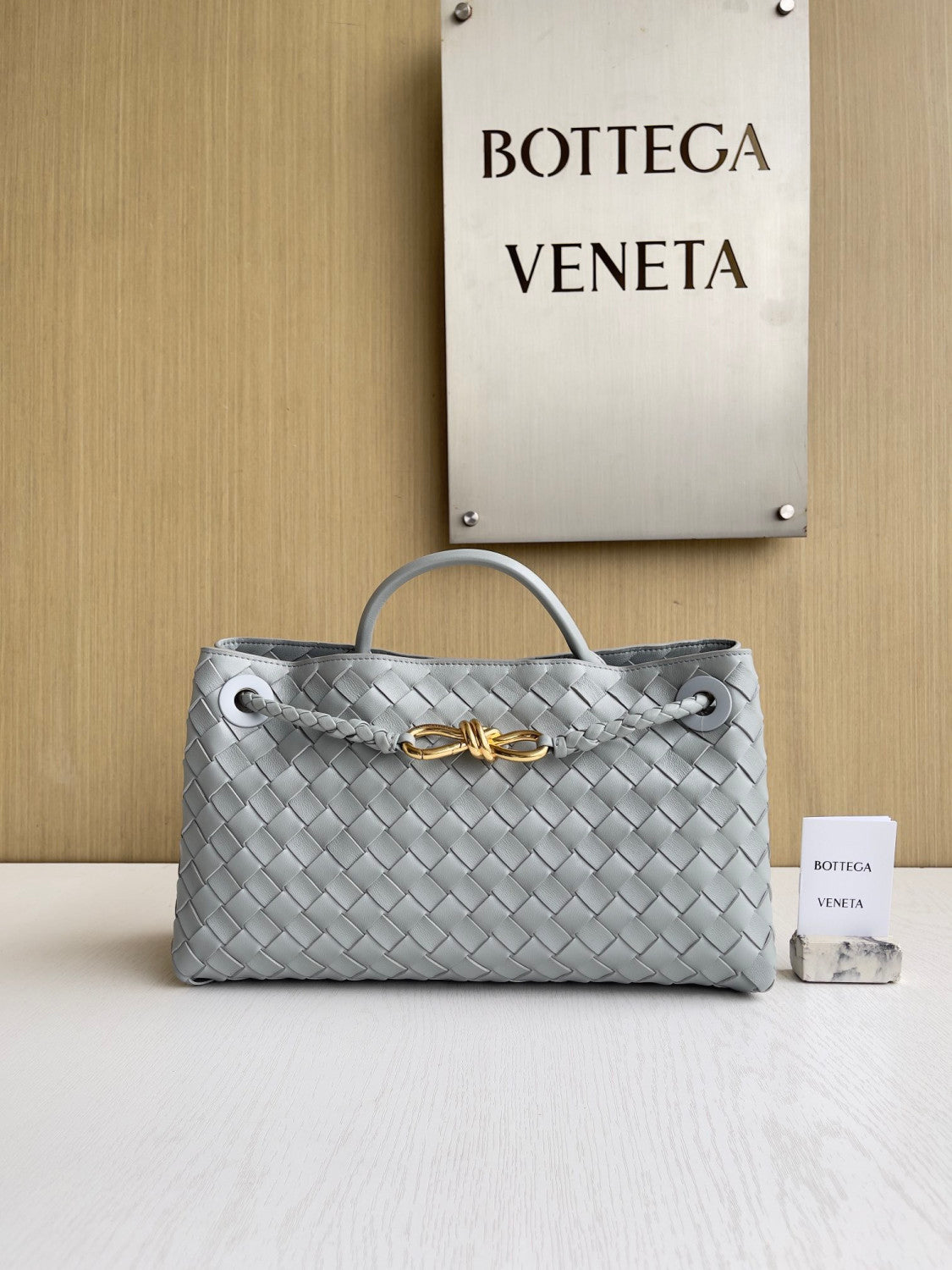 Bottega Veneta East-West Andiamo Chain Top-Handle Bag #329590