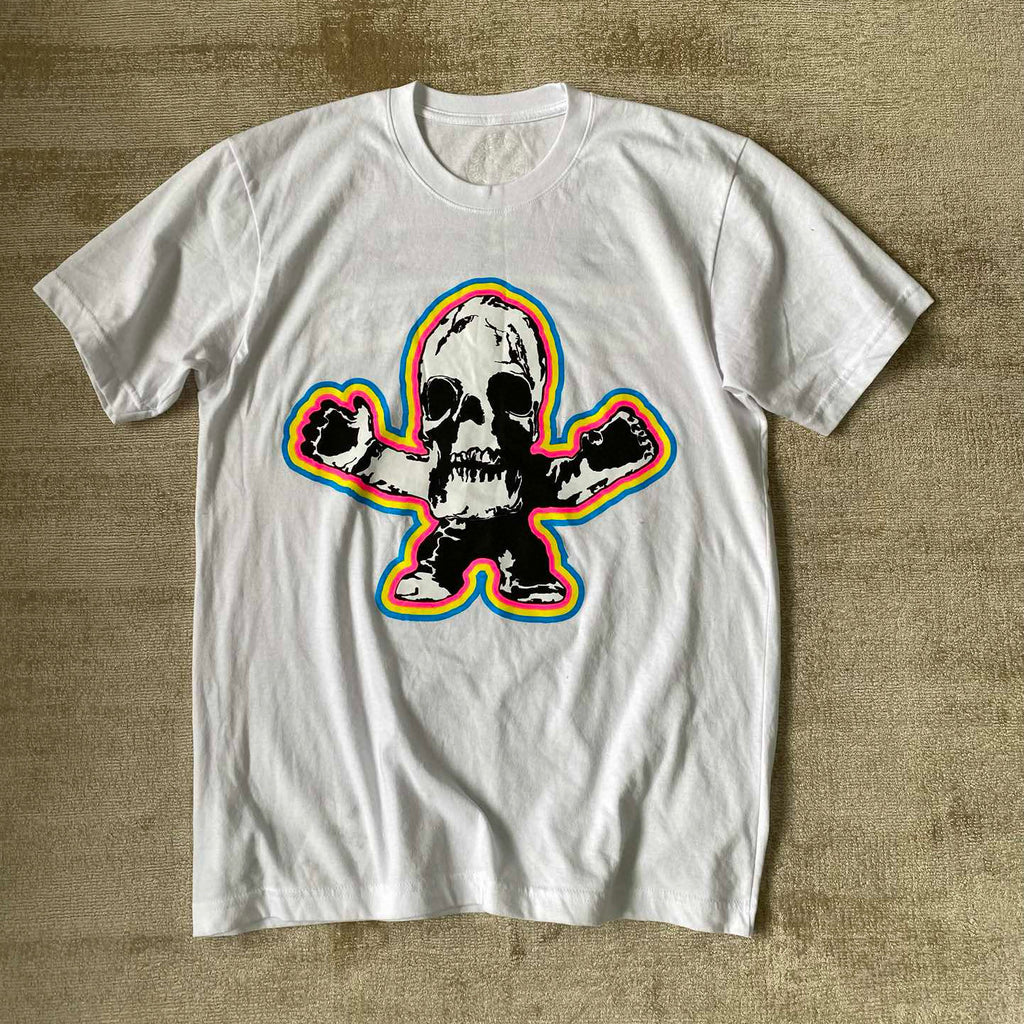 Chrome Hearts Men's Summer Graffiti Graphic Round Face Cotton Short Sleeve T-Shirt #99627