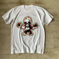 Chrome Hearts Men's Summer Graffiti Graphic Round Face Cotton Short Sleeve T-Shirt #99627