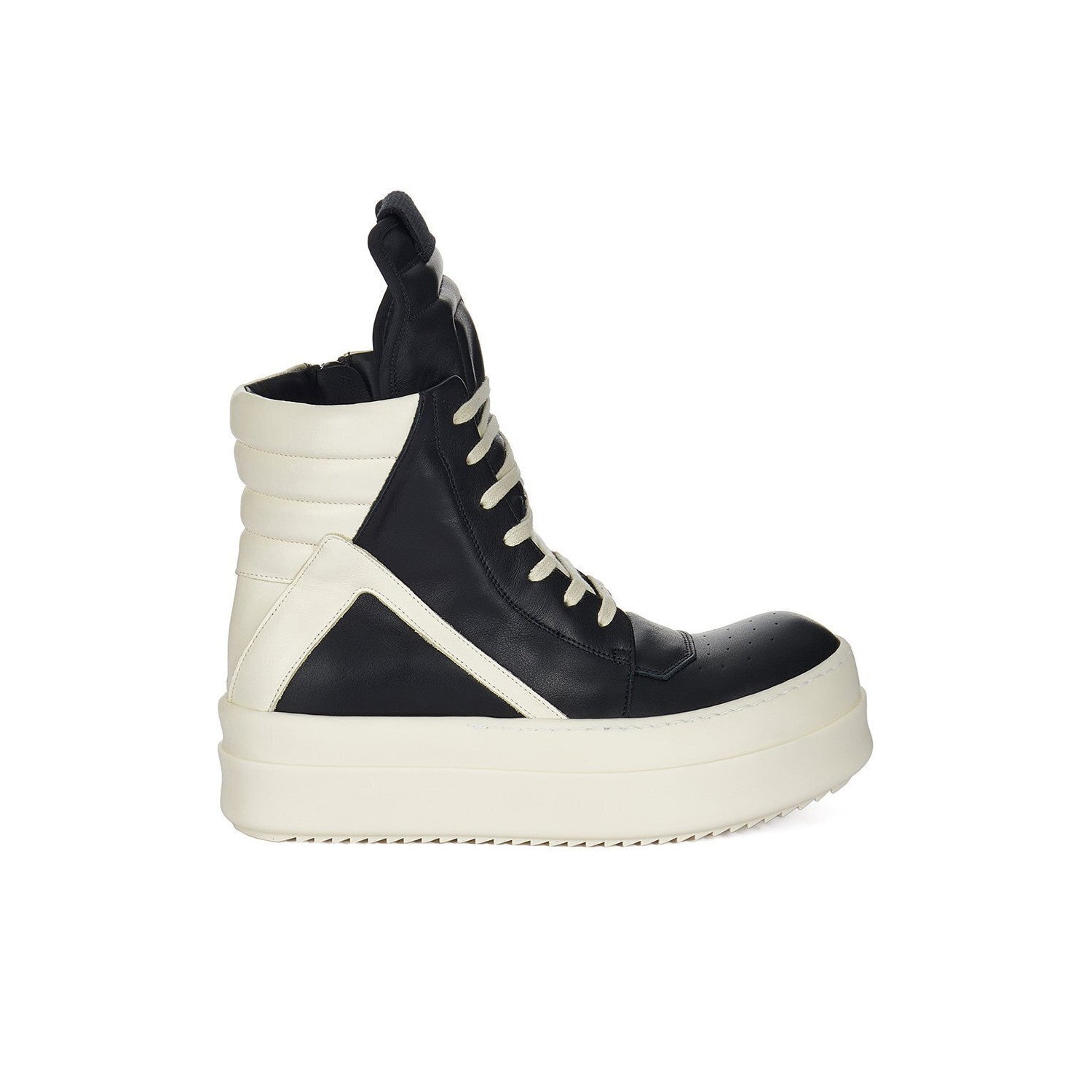 Rick Owens Men's And Women's Fall/winter Fashion Casual Round Toe Lace Up High Top Thick Sole Side Zip Sneakers Shoes #79252