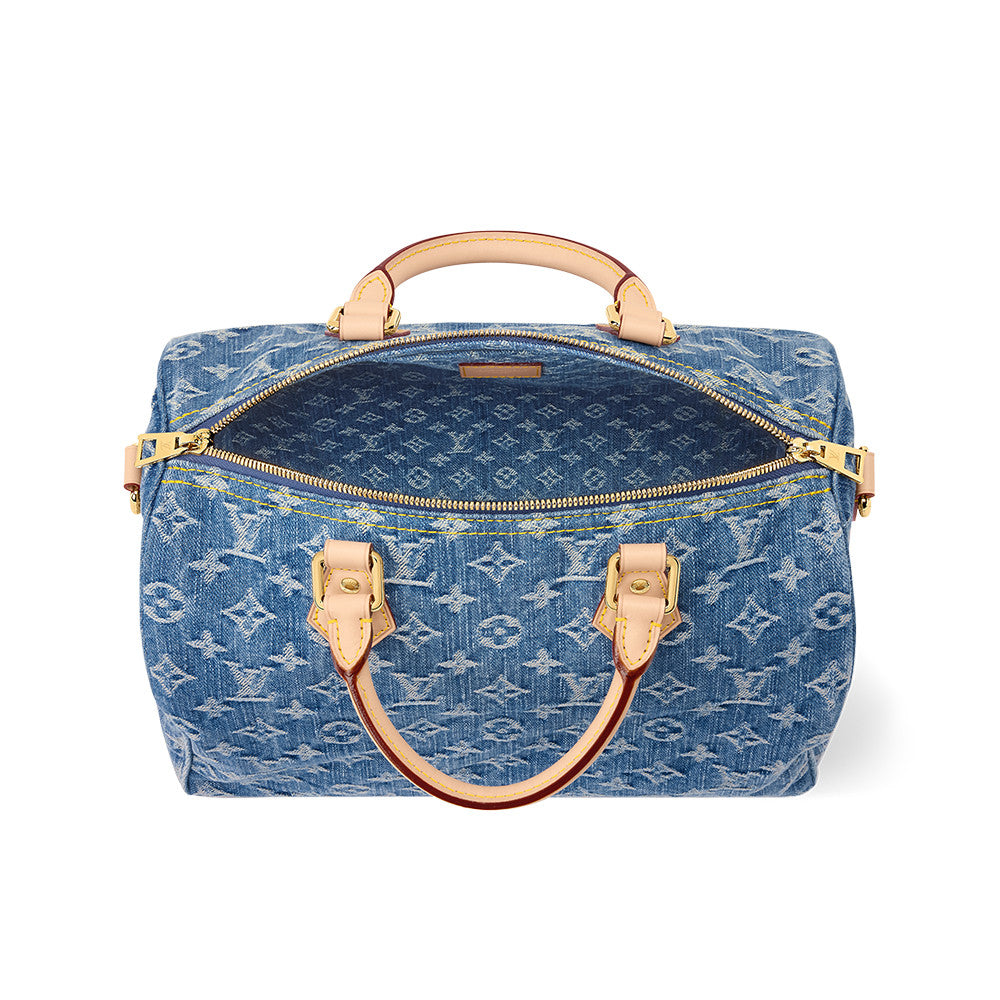 LOUIS VUITTON Speedy Soft 30 Monogram Denim Bags #378128