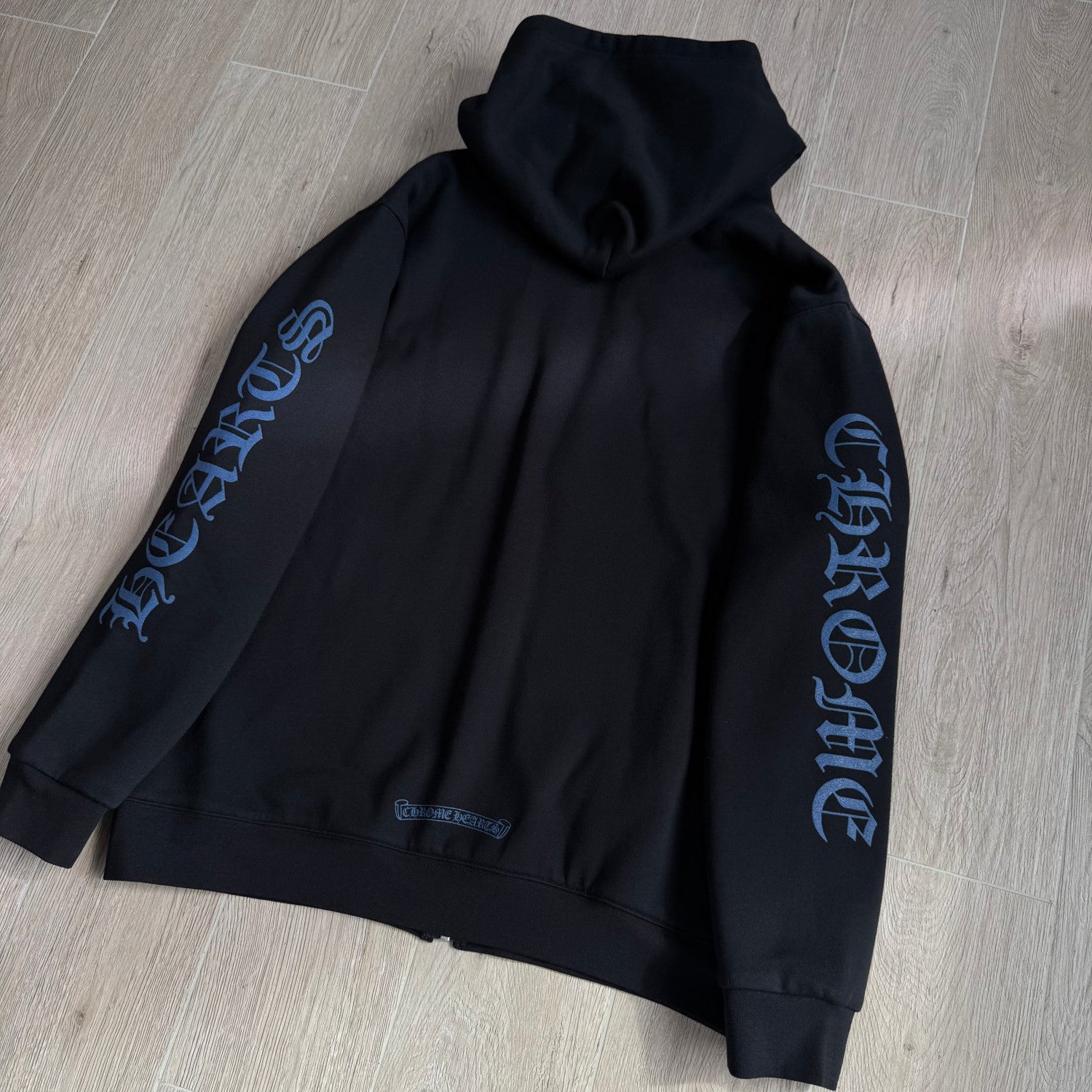 Chrome hearts Sanskrit Letter Logo Zipper Hooded Sweatshirt #333725