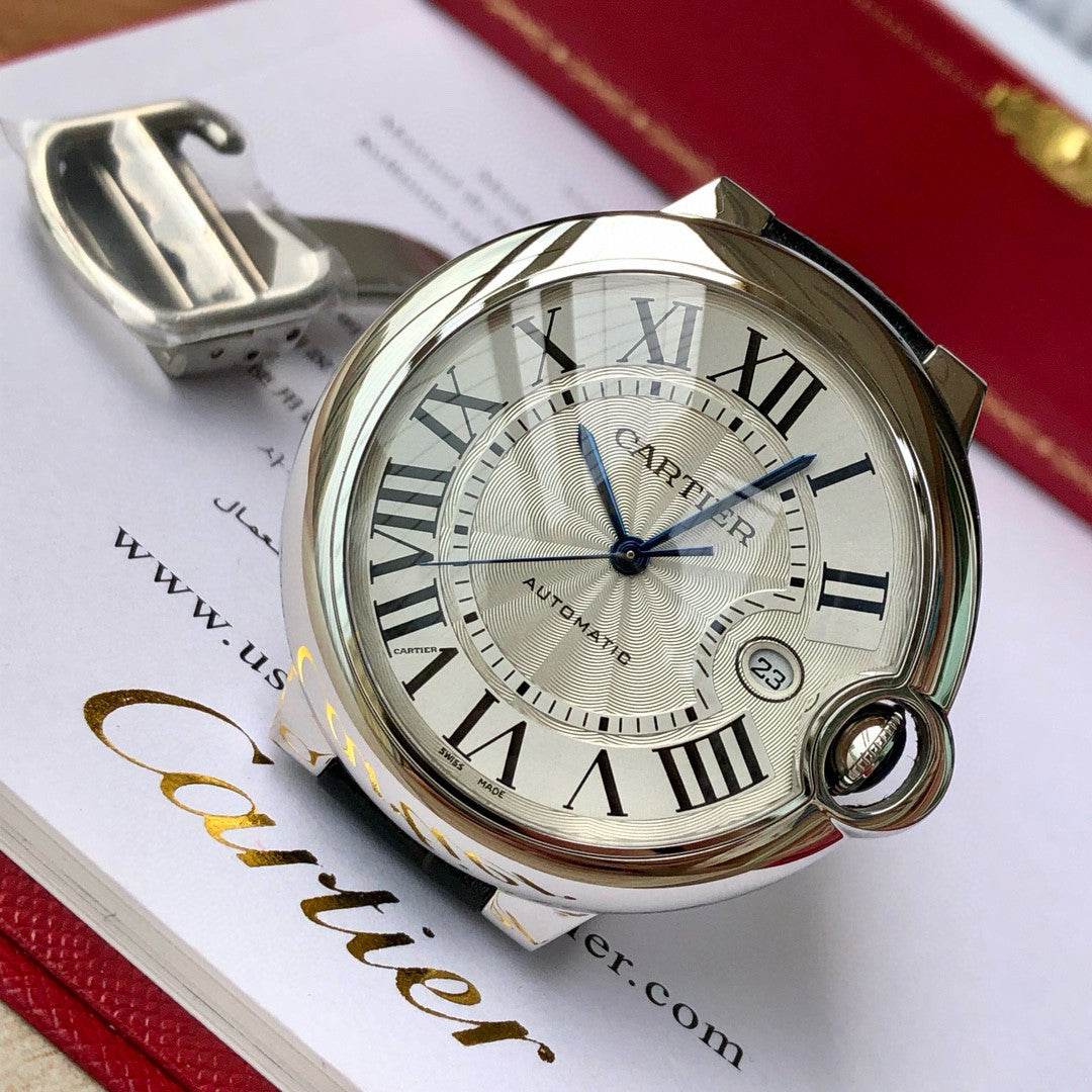 Cartier Ballon Bleu De Cartier Blue Balloon Automatic Mechanical Movement Water Resistant 42mm Watch #98217