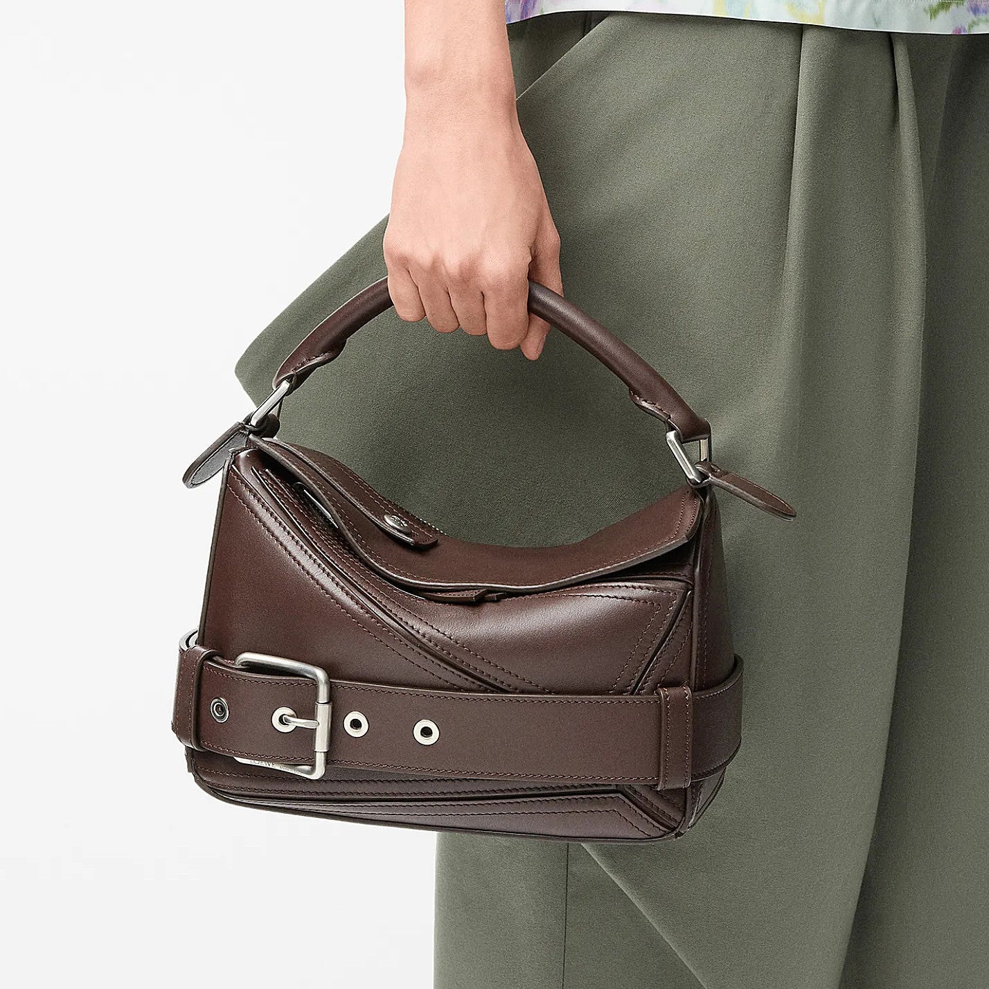 Loewe Puzzle Biker Women's Fashion Classic Solid Color 3D Patchwork Geometric Line Biker Bag Shoulder Bag Crossbody Bag Tote Bag Bags #78823