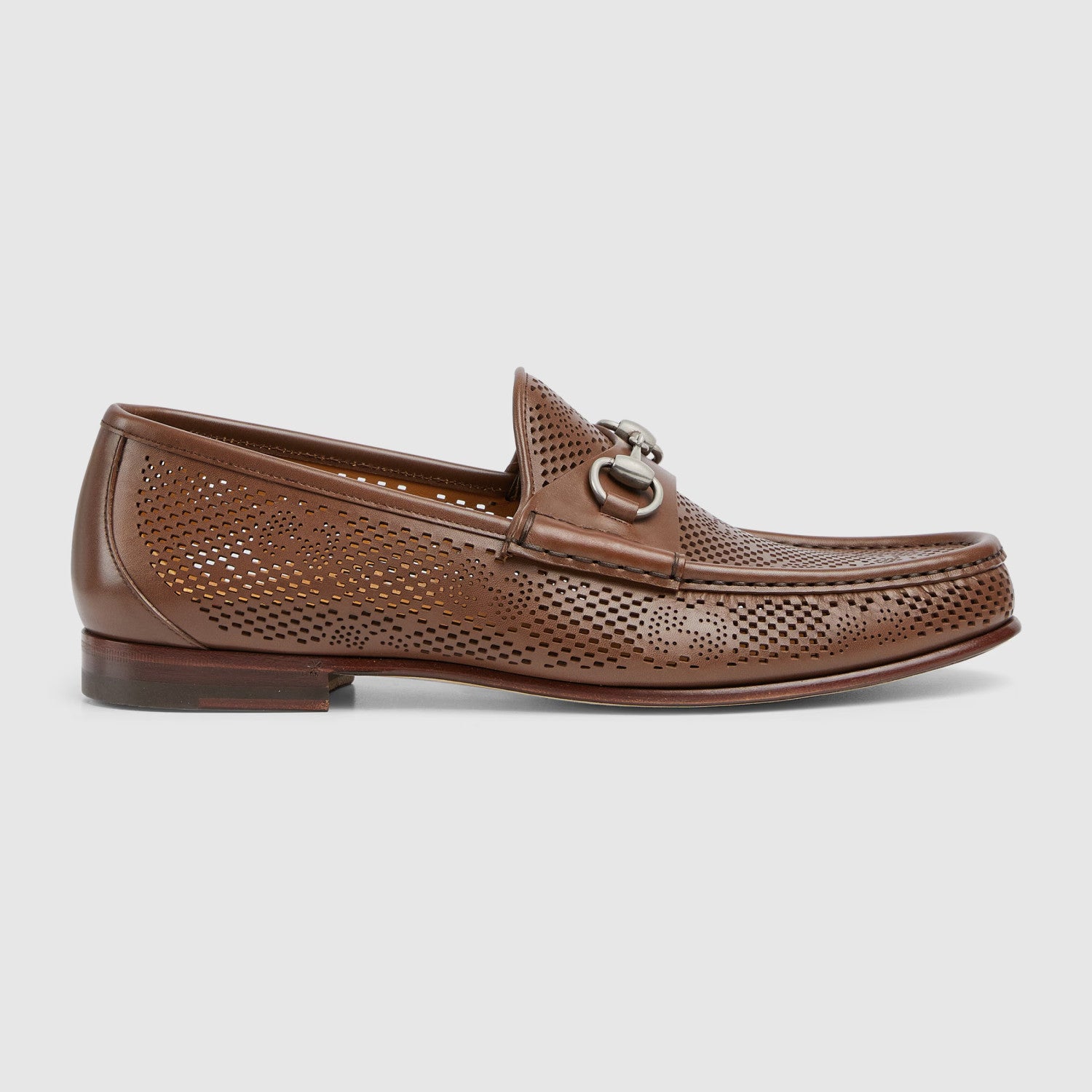 Gucci Decorative Horsebit Buckle Men's Loafers Spring And Summer Fashion Hollow Out Comfortable Breathable Flat Shoes #76854