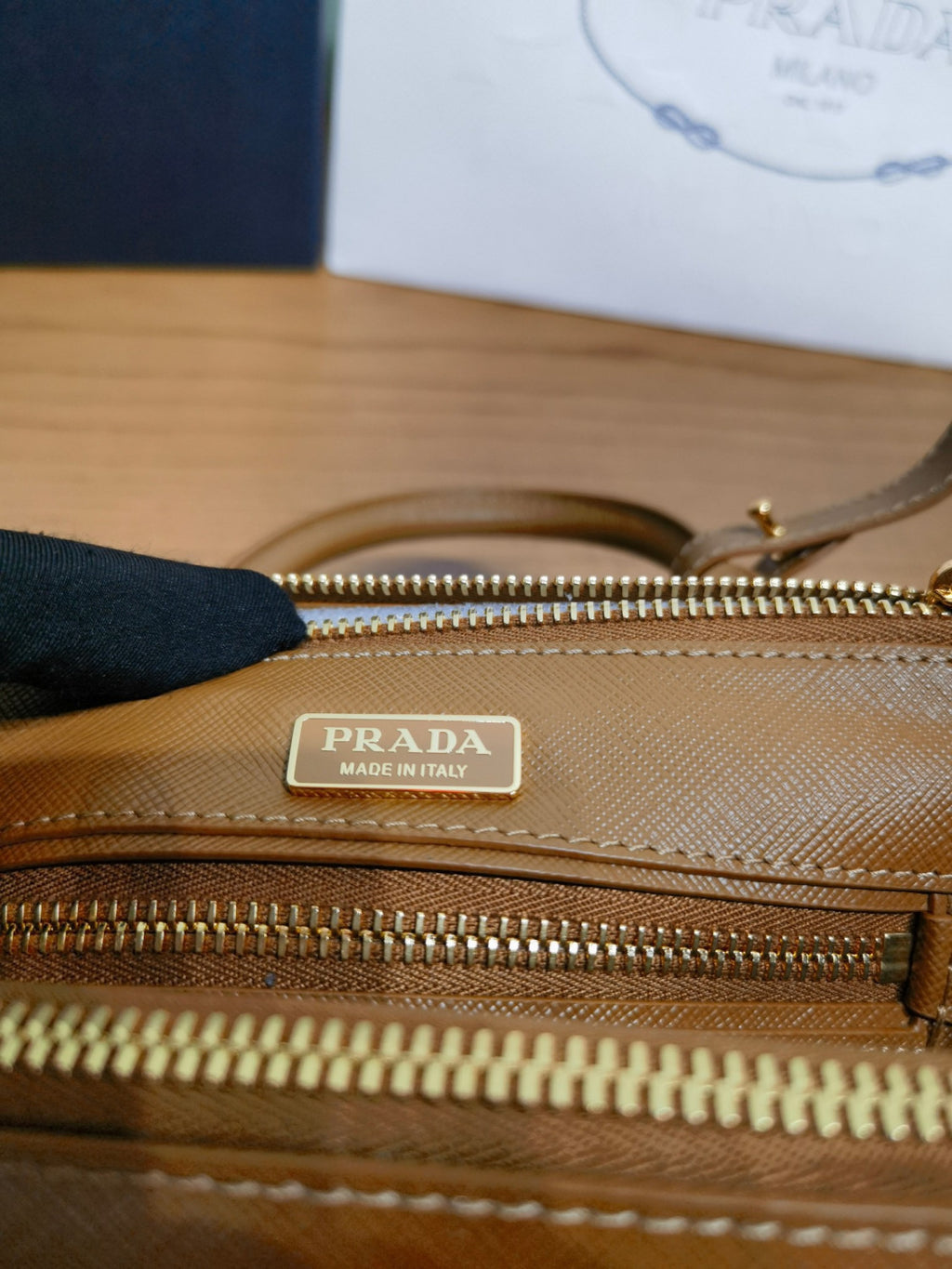 Prada Caramel Prada Galleria Mini Saffiano Leather Bag #333995