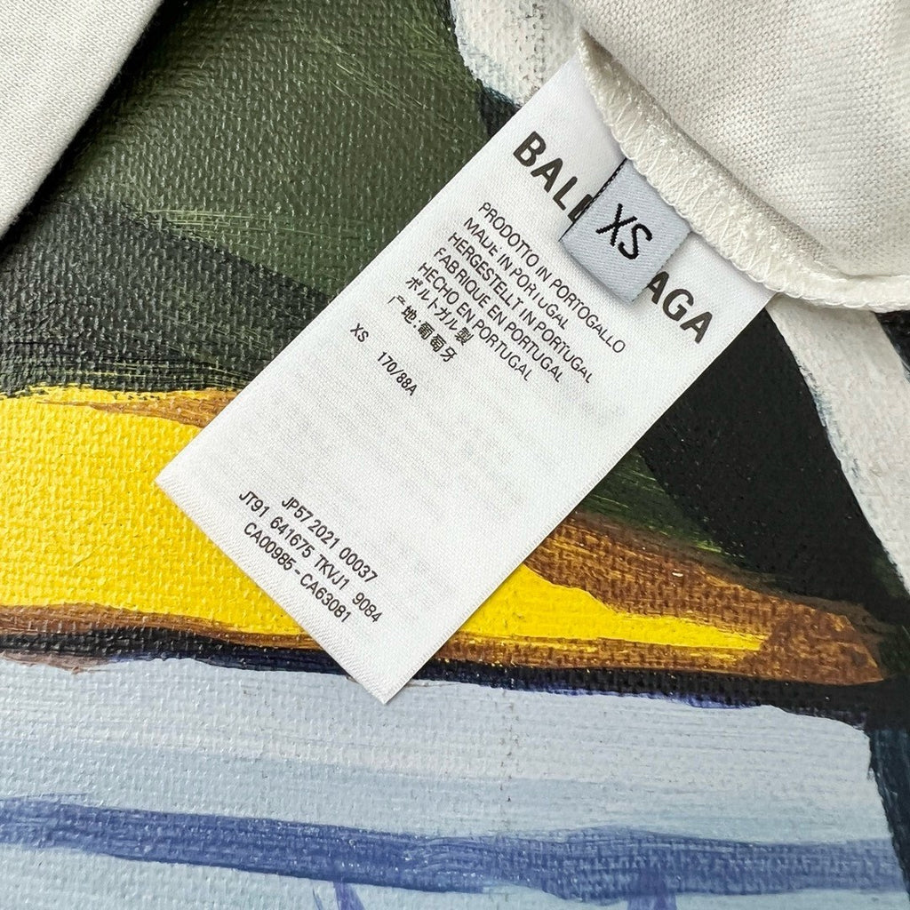 Balenciaga Men's Women's Summer Letter Printed Round Neck Solid Color Cotton Loose Short Sleeve T-Shirt #71584